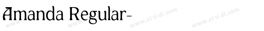 Amanda Regular字体转换